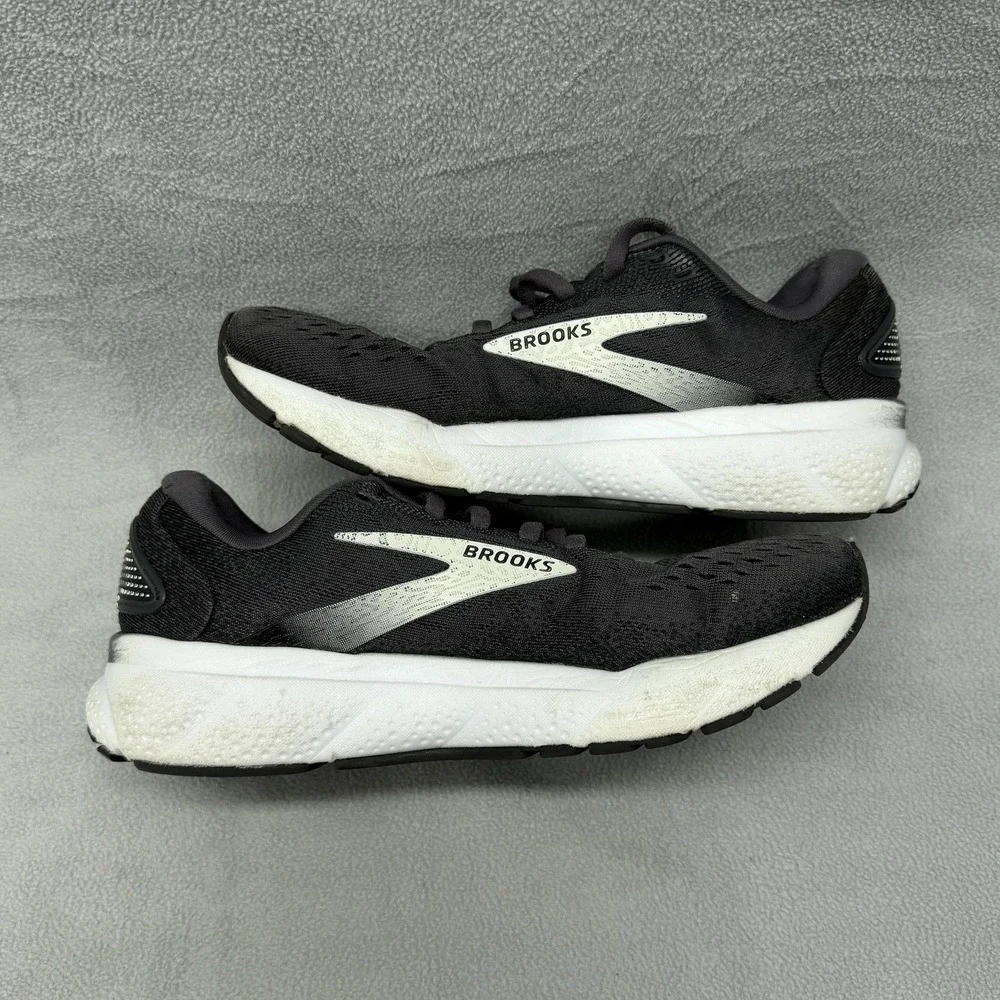 Brooks Ghost 16 Running Shoes Womens Size 7 Black‎ Cushioned Neutral 1204071B090